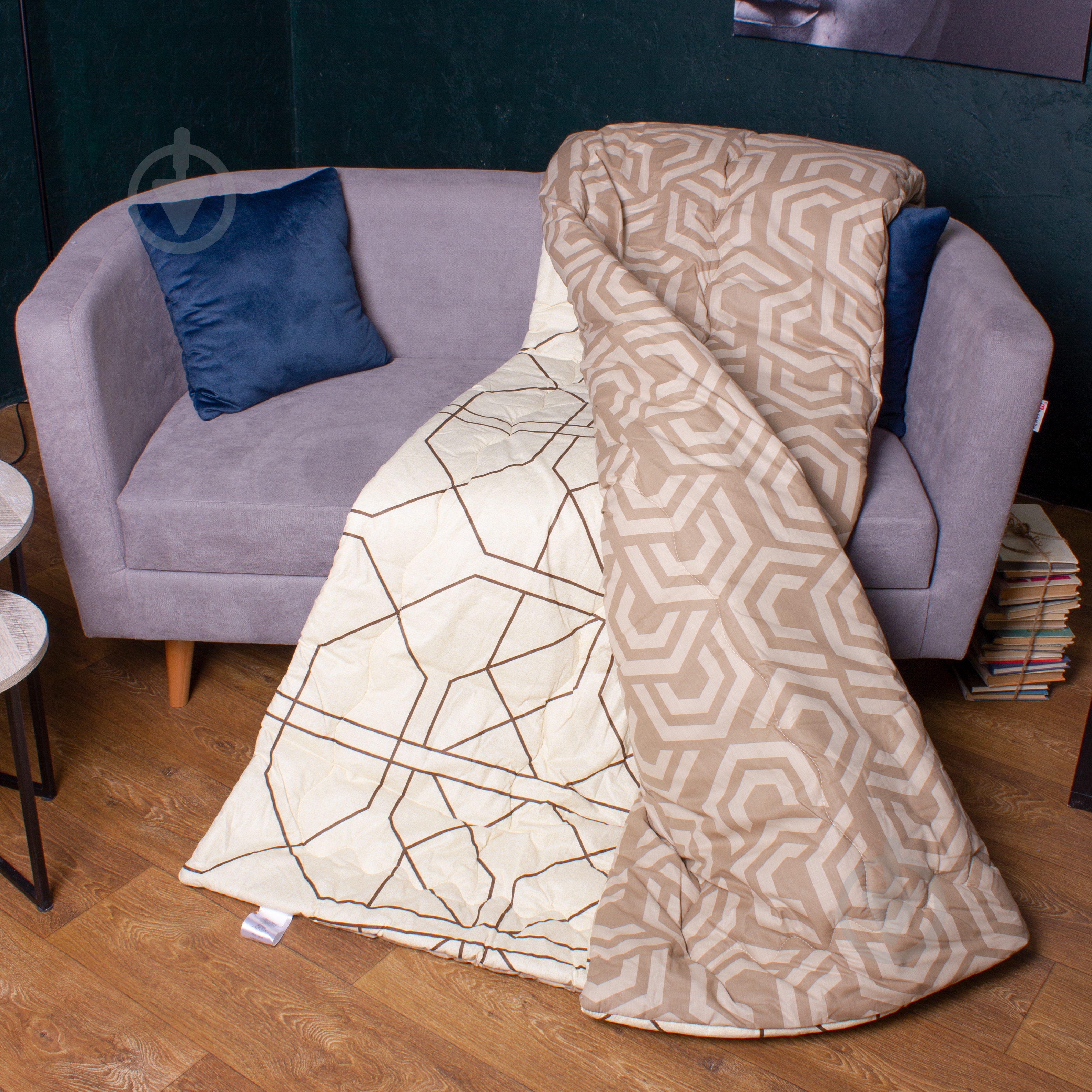 Одеяло антиаллергенное зима №4092 Сolor Fun Line Eco-Soft (чехол бязь 100%) Geometry 172x205 см MirSon с принтом - фото 5