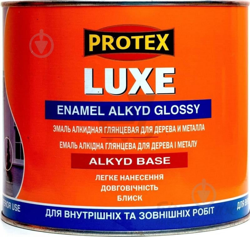 Эмаль PROTEX алкидная Luxe глянец белый 0,7 л 0,9 кг - фото 1