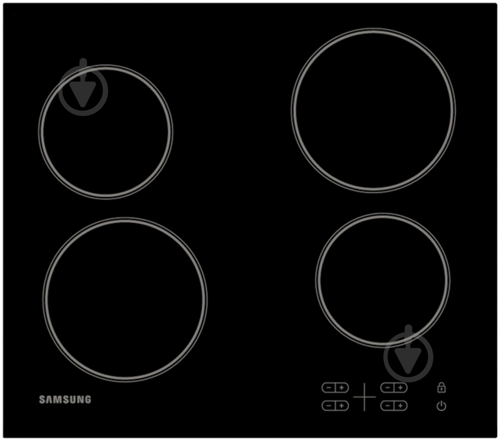 Варочная поверхность электрическая Samsung C61R1AEME/BWT - фото 1 Варочная поверхность электрическая Samsung C61R1AEME/BWT - фото 1