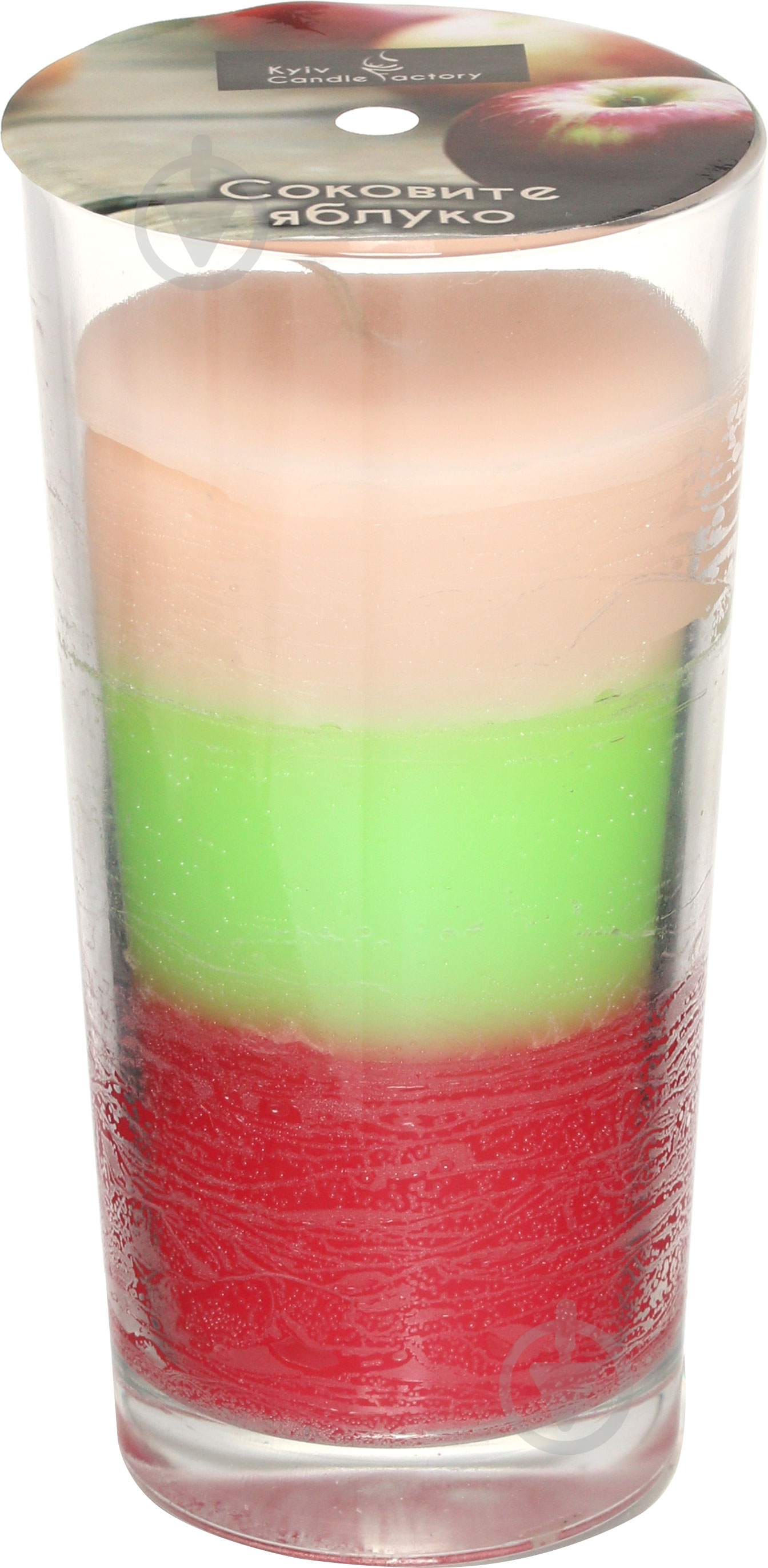 Свеча ароматическая Kyiv Candle Factory Элит в стакане Сочное яблоко 8068 - фото 2 Свеча ароматическая Kyiv Candle Factory Элит в стакане Сочное яблоко 8068 - фото 2