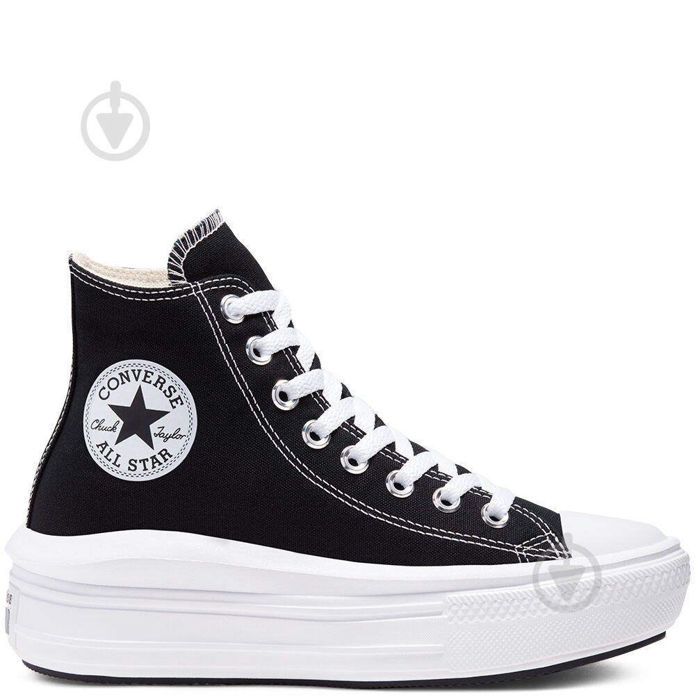 Кеды Converse Chuck Taylor All Star Move 568497C р.36,5 черный - фото 1