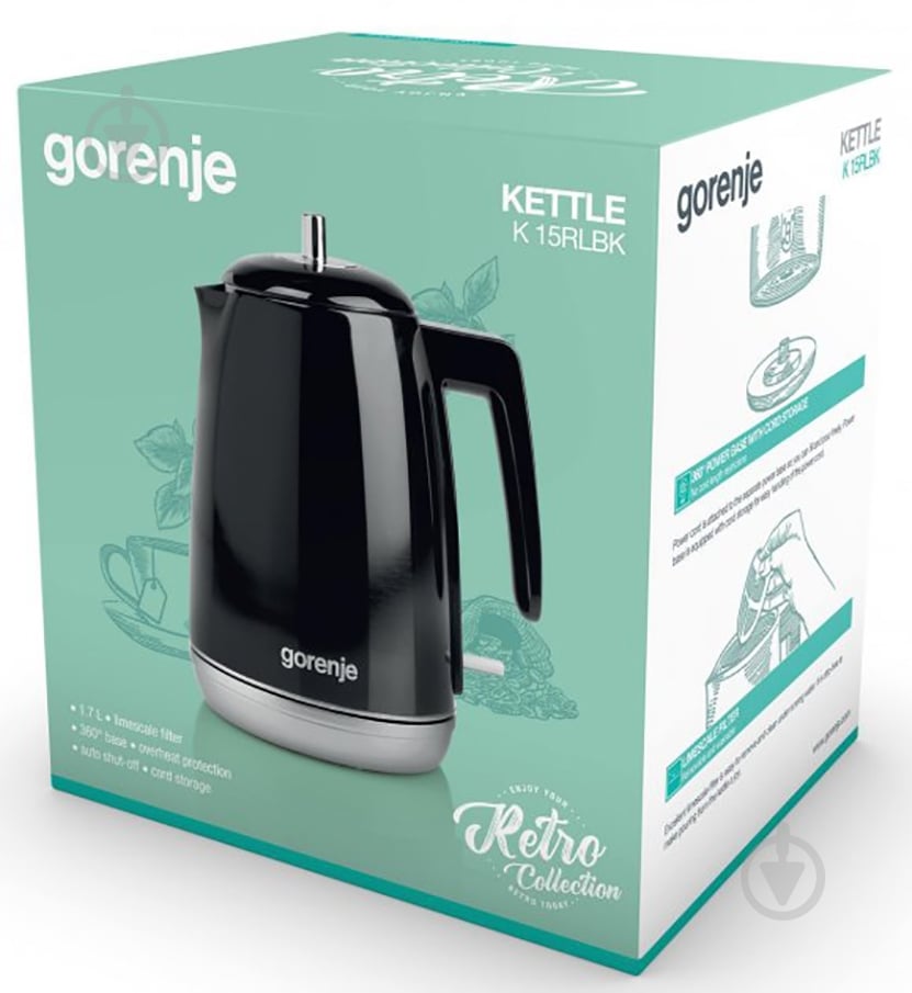 Термочайник Gorenje K15RLBK - фото 6