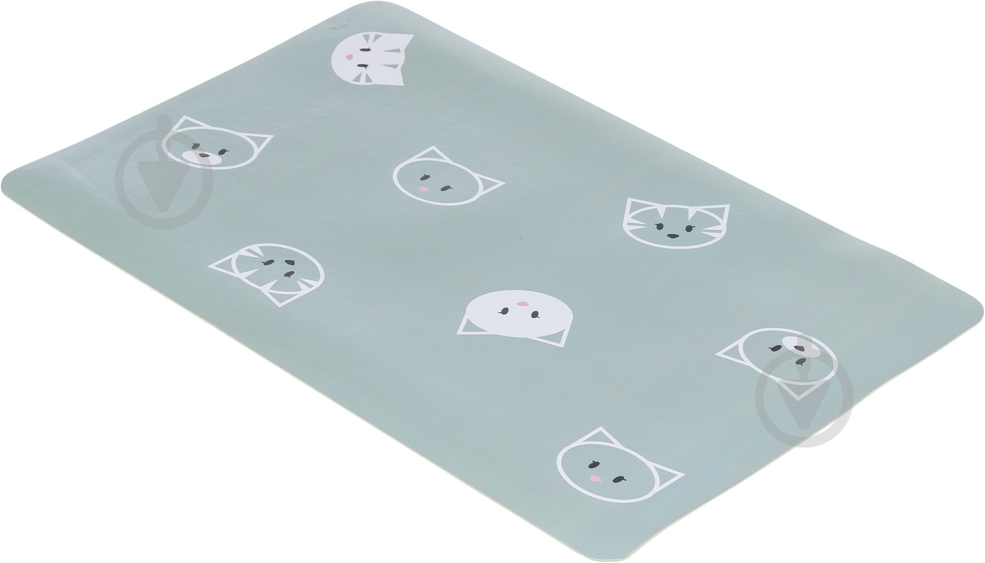 Килимок для посуду Trixie Mimi Cat блакитний 44х28 см - фото 1 Килимок для посуду Trixie Mimi Cat блакитний 44х28 см - фото 1