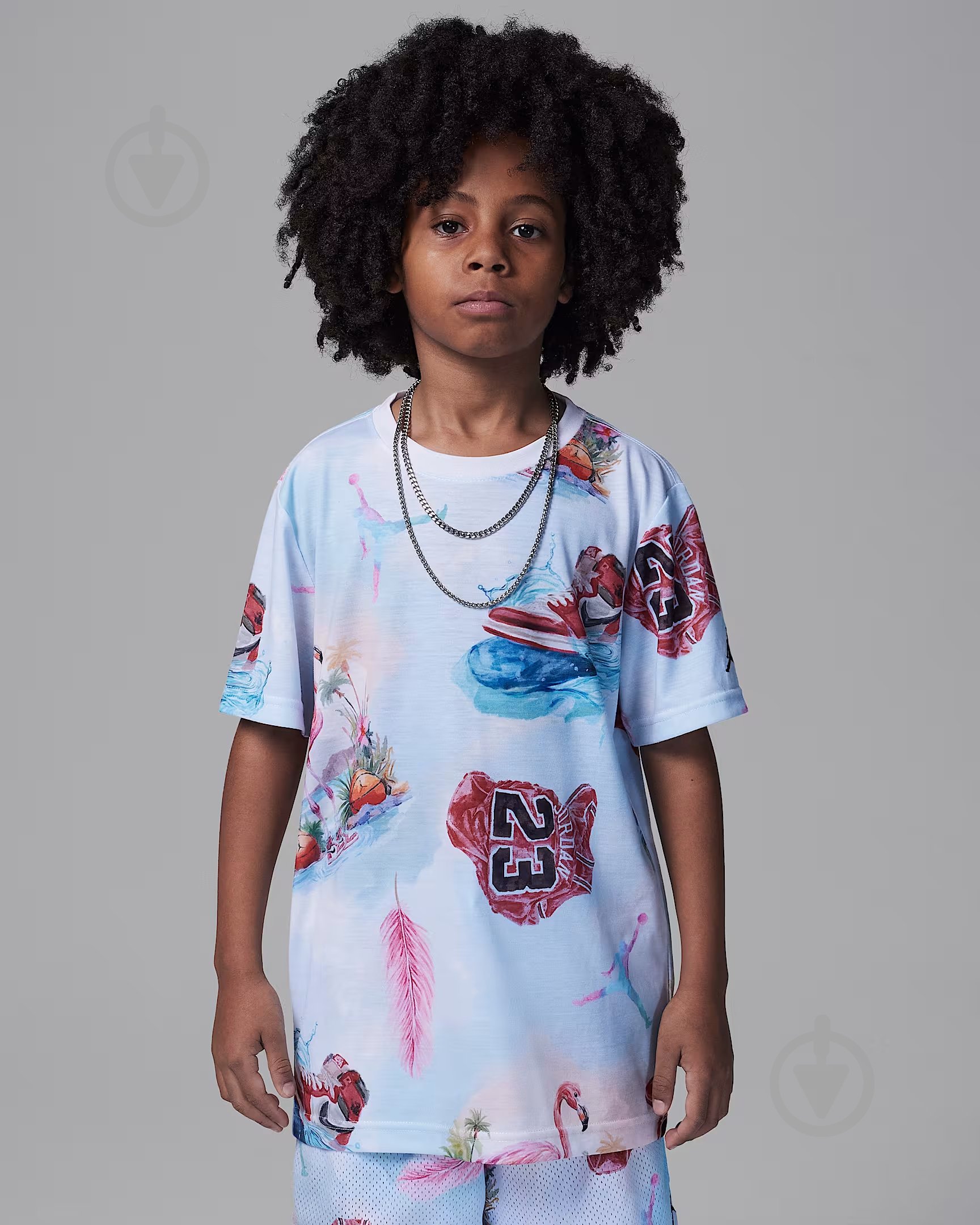 Рубашка Jordan р.122128 разноцветный 95D844-001 - фото 1 Рубашка Jordan р.122128 разноцветный 95D844-001 - фото 1