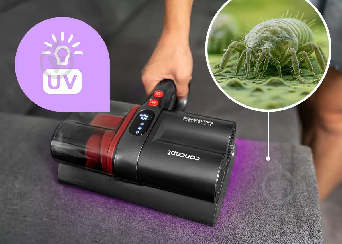 Пылесос Concept 11.1V UV LumiStar VP2000 black - фото 19