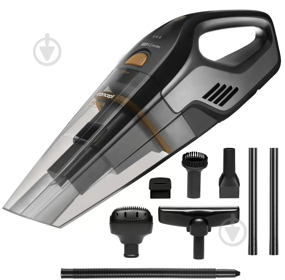 Пылесос аккумуляторный Concept 18.5V VP4353 black - фото 1