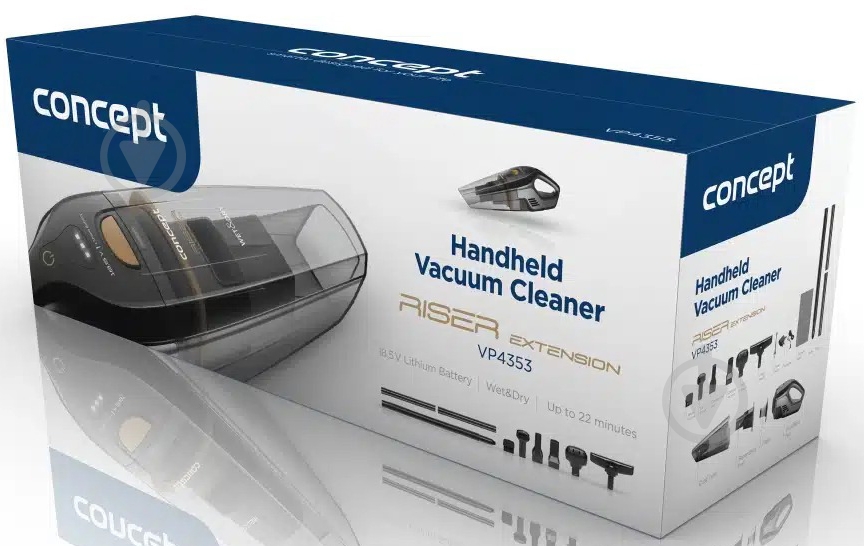 Пылесос аккумуляторный Concept 18.5V VP4353 black - фото 11