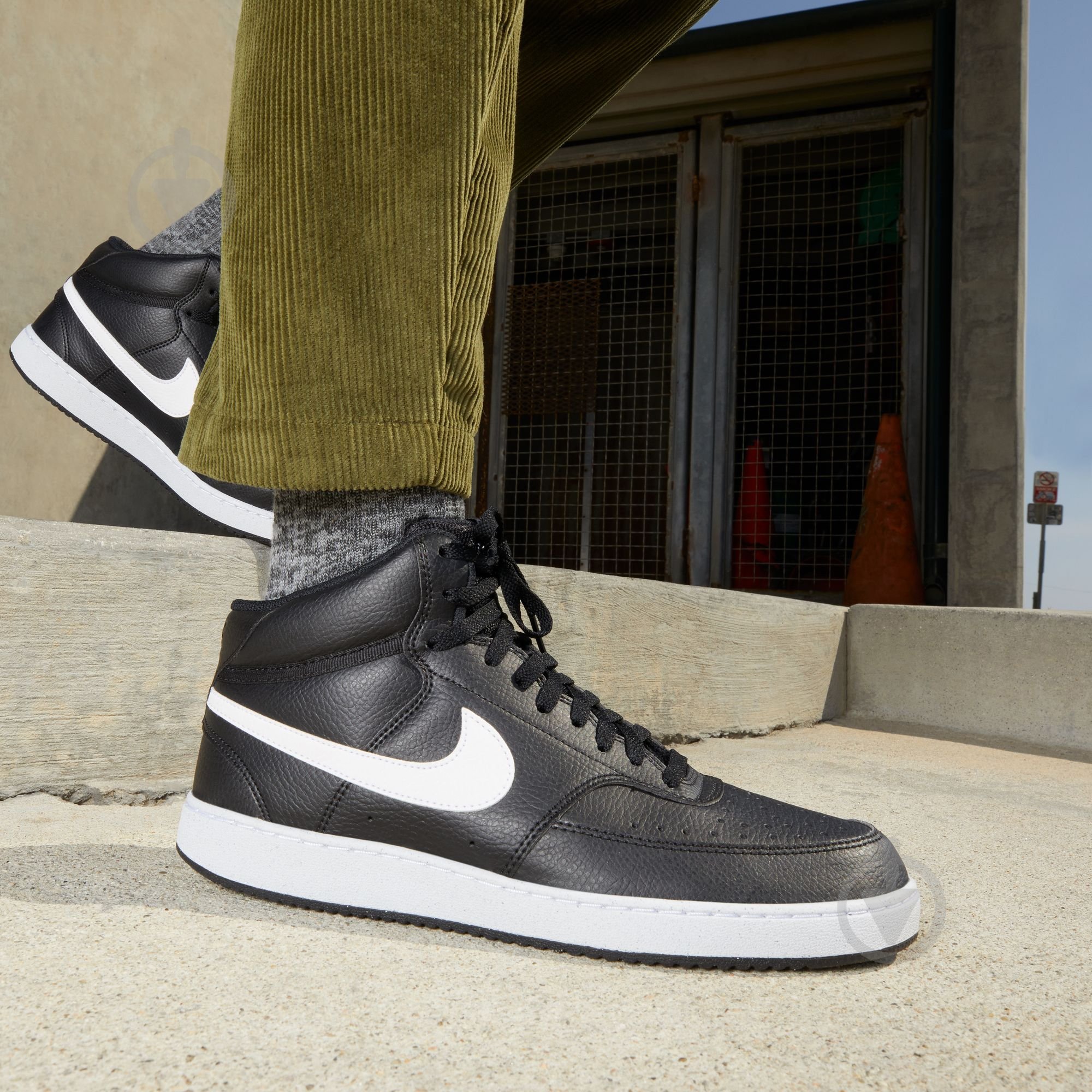 Кросівки чоловічі демісезонні Nike COURT VISION MID NEXT NATURE DN3577-001 р.43 чорні - фото 10