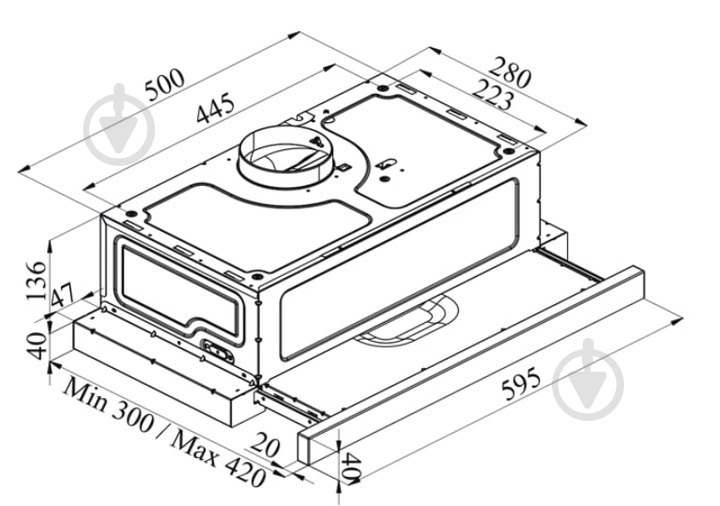 Витяжка Ardesto HT-F900MINX - фото 2 Витяжка Ardesto HT-F900MINX - фото 2