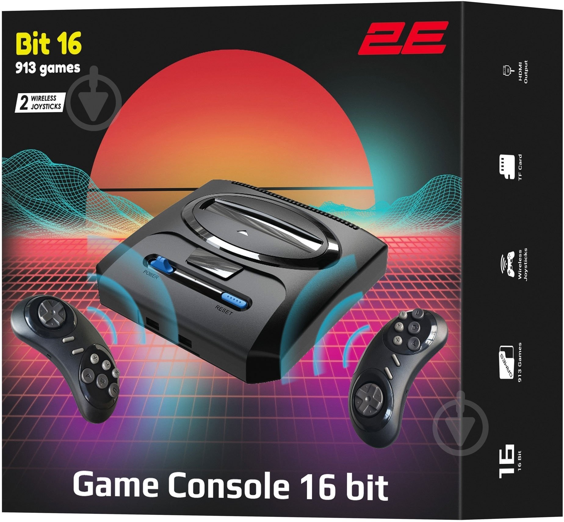 Игровая консоль 2E 16bit HDMI 913 игр black - фото 10 Игровая консоль 2E 16bit HDMI 913 игр black - фото 10