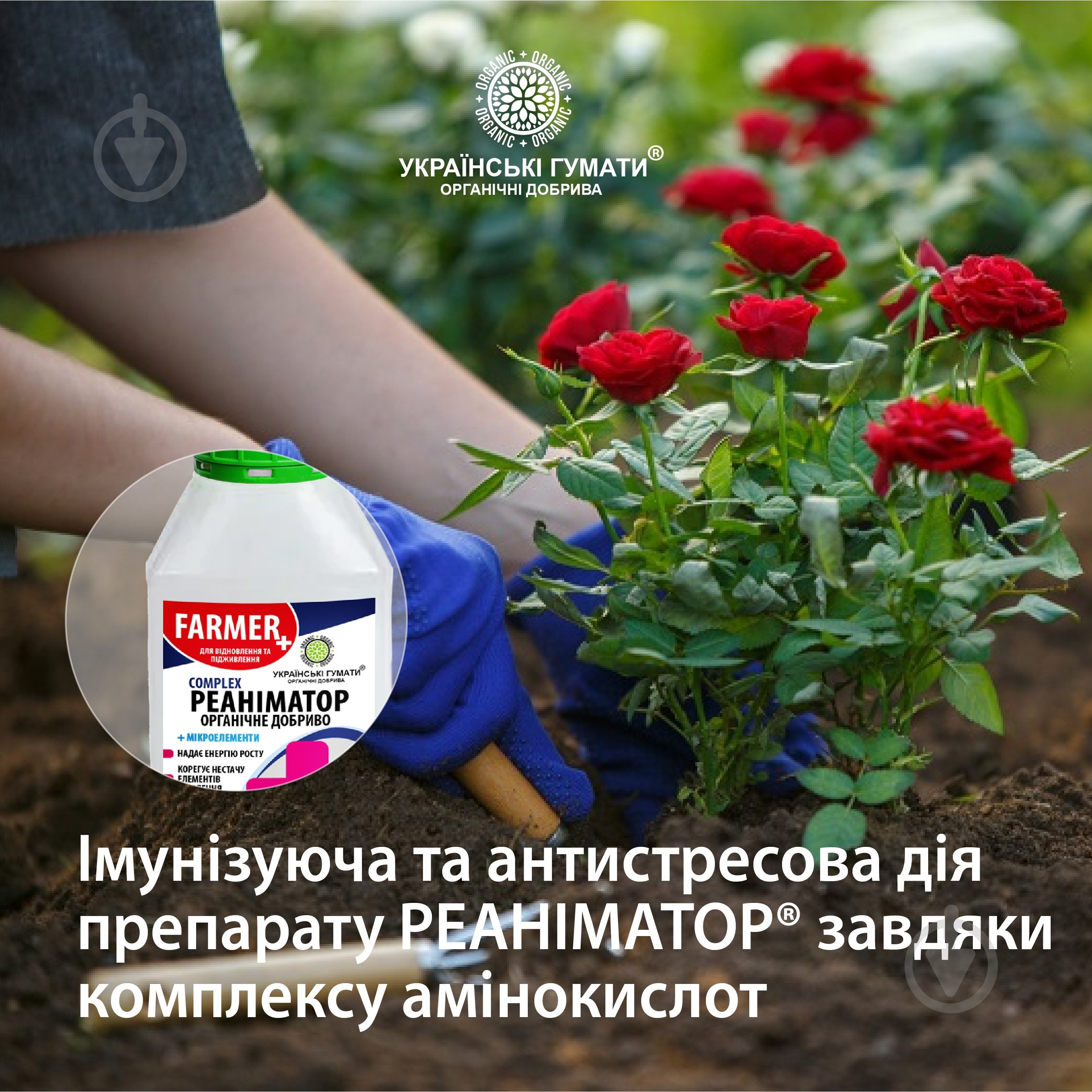 Добриво органічне Українські гумати для підживлення гуміново-фульвовим комплексом та реанімування 500 г - фото 8