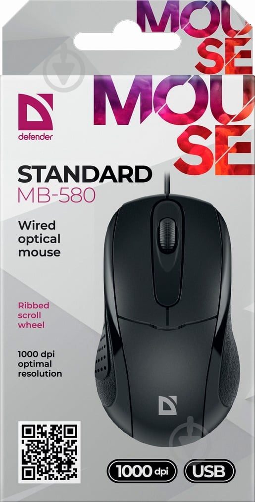 Мышь Defender Standard MB-580 черный - фото 3 Мышь Defender Standard MB-580 черный - фото 3