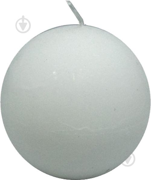 Свеча Рустик Шар 8 см белая Luna - фото 1 Свеча Рустик Шар 8 см белая Luna - фото 1