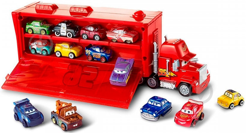 Грузовик Mattel Транспортер мини-гонщиков Cars Mack из м / ф "Тачки" FLG70 - фото 2