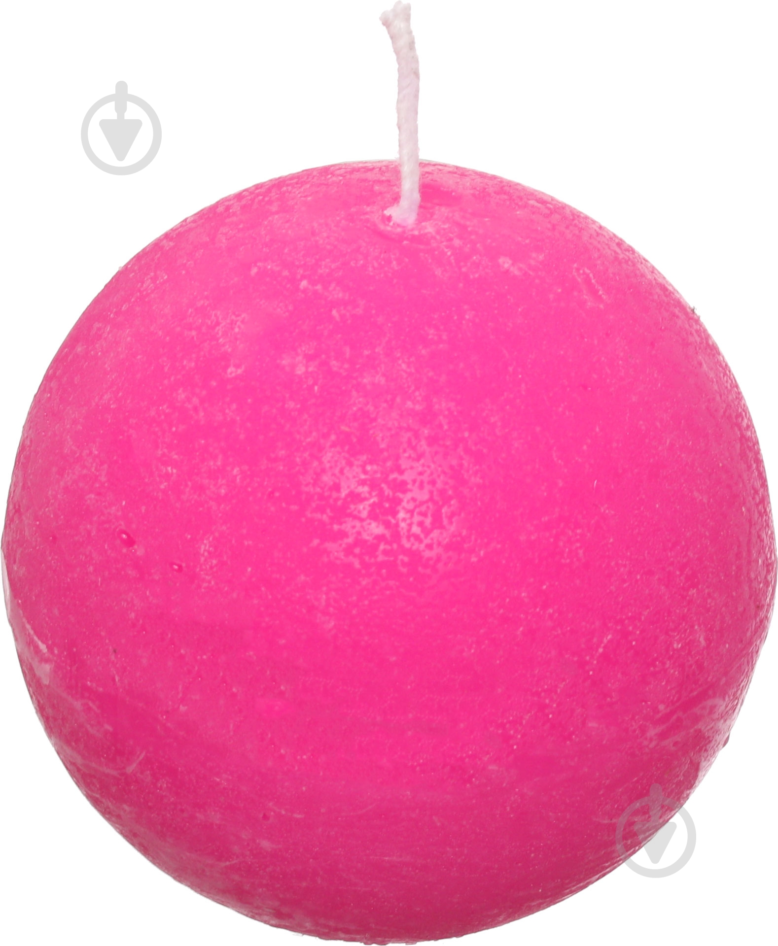 Свеча Рустик шар фуксия 8 см Luna - фото 1