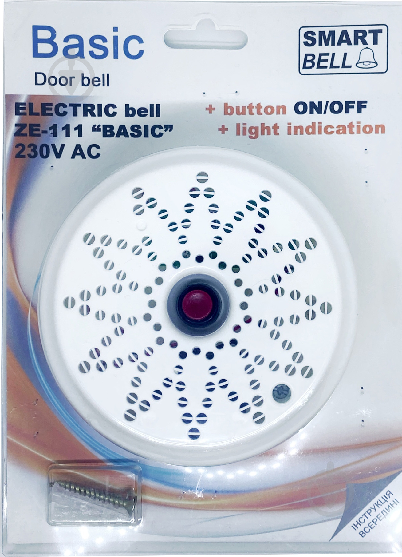 Звонок дверной SmartBell Basic белый ZE-111 - фото 1