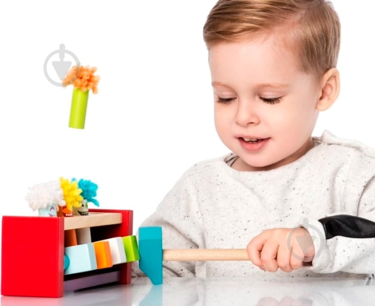Игрушка деревянная Левеня Cubika Клоуны-прыгунцы - фото 2
