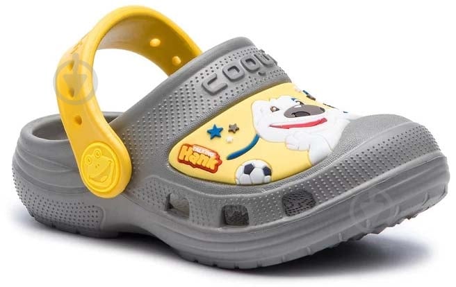 Сабо Coqui COQUI 9382 TT&F Mid. grey/Yellow 9382-604-4812 р.22/23 сіро-жовтий - фото 3