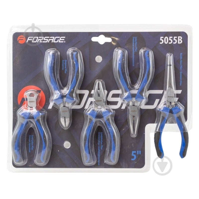 Набір шарнірно-губцевих інструментів Forsage 5 шт. F-5055B - фото 1