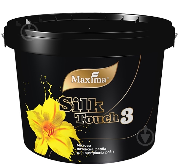 Краска латексная Maxima Silk Touch 3 глубокий мат белый 12 кг - фото 1