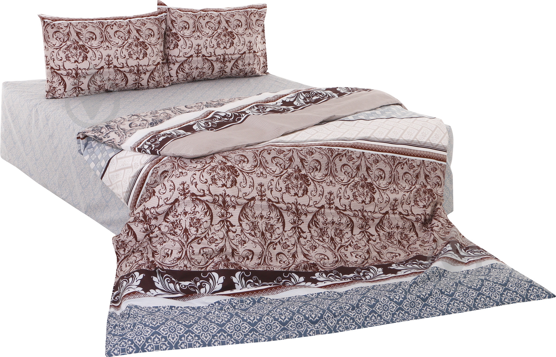 Комплект постельного белья Алосия 2,0 коричневый Ibodo - фото 1