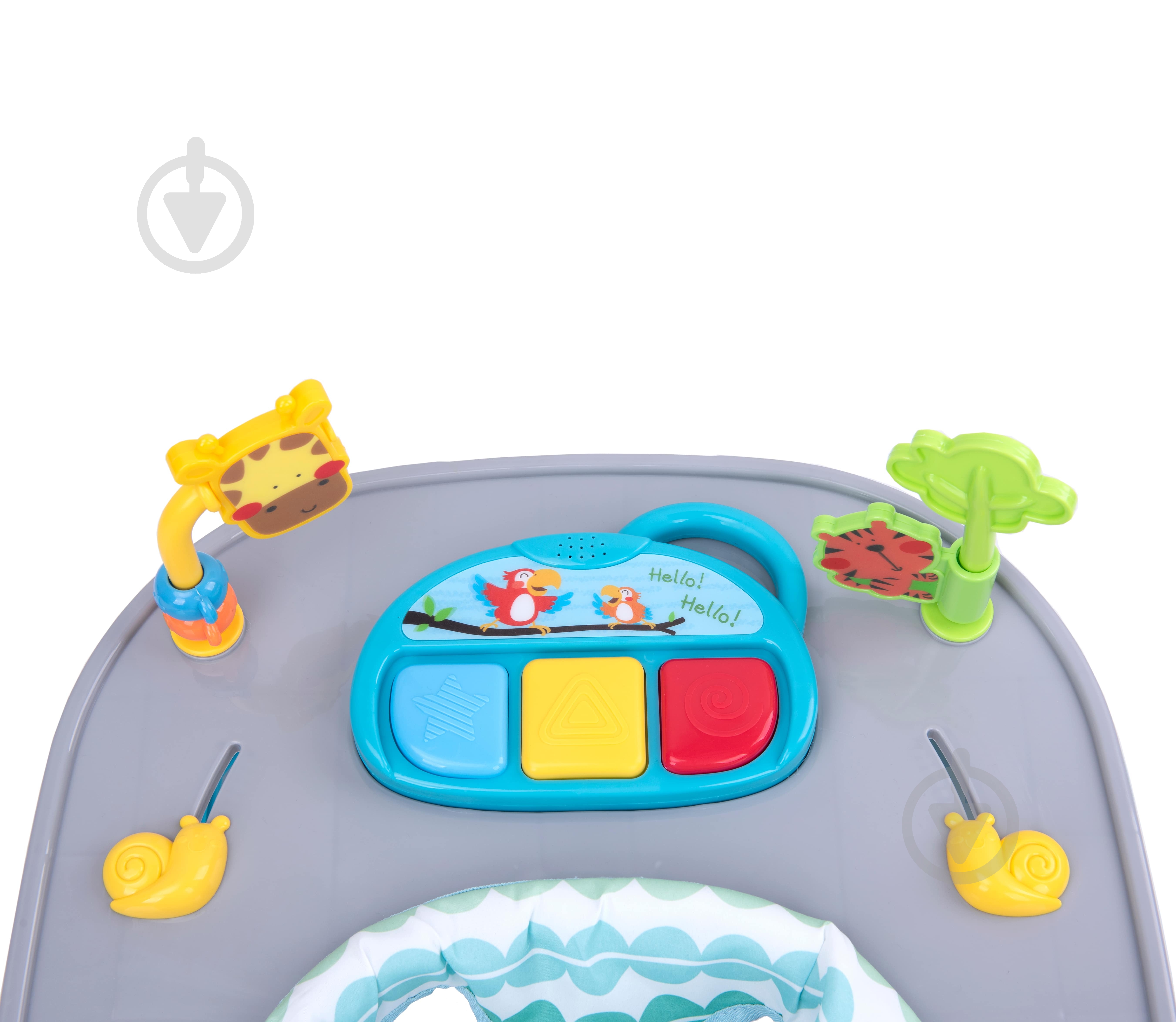 Ходунки интерактивные 4Baby Walk'n Push turkus 4WP04 - фото 4