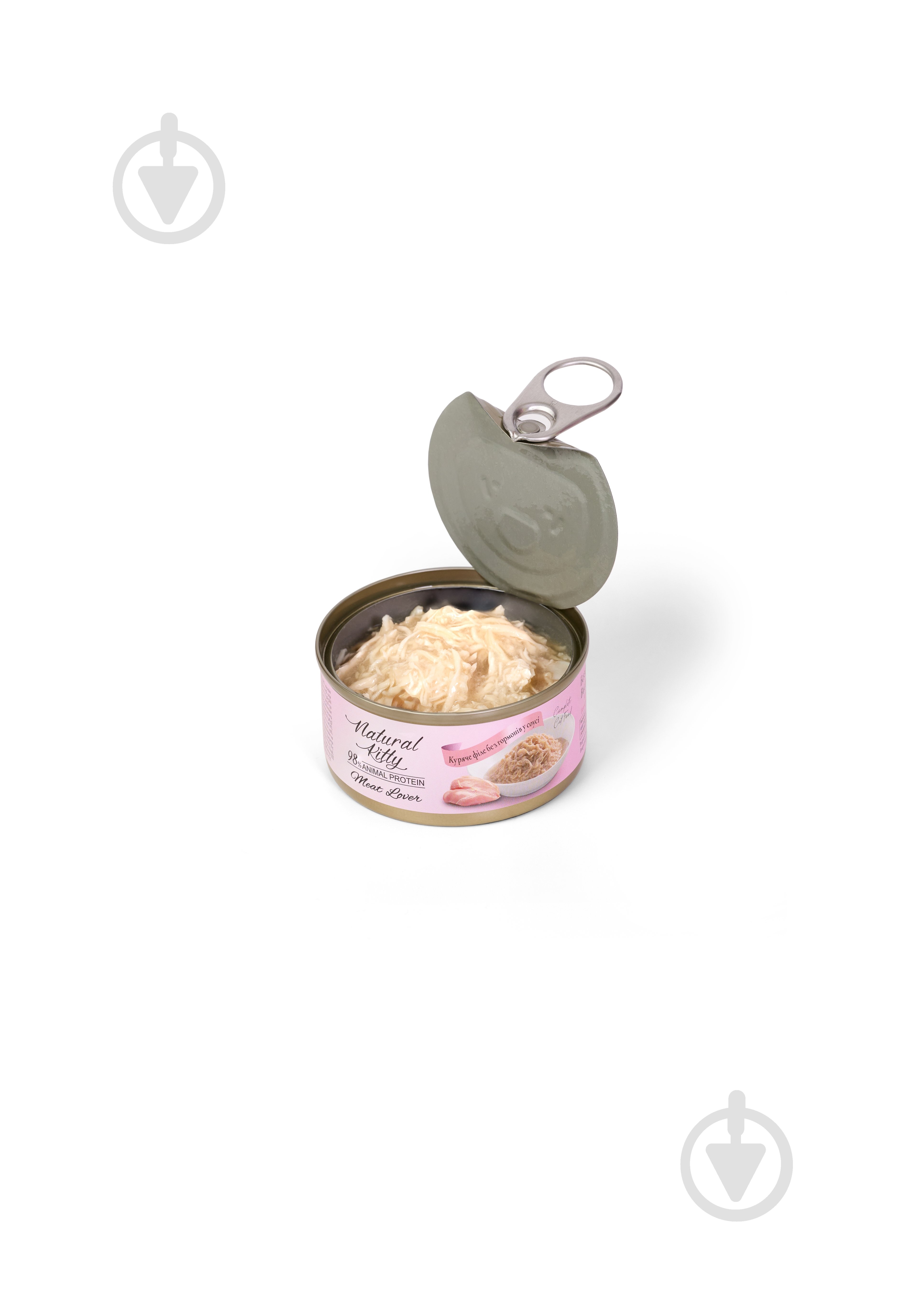 Консерва для котов Natural Kitty Meat Lover с куриным филе в соусе 70 г - фото 2 Консерва для котов Natural Kitty Meat Lover с куриным филе в соусе 70 г - фото 2