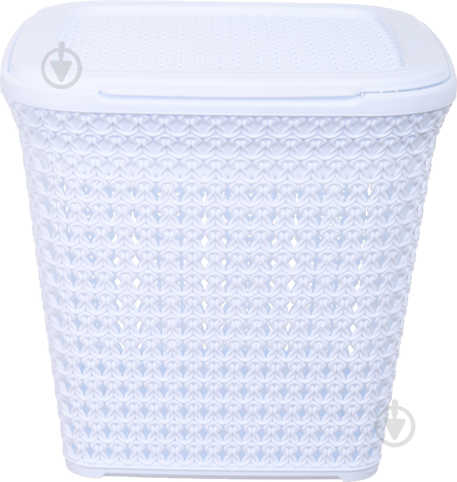 ᐉ Кошик для білизни RIO KNIT 299х296х278 мм 15 л білий • Краща