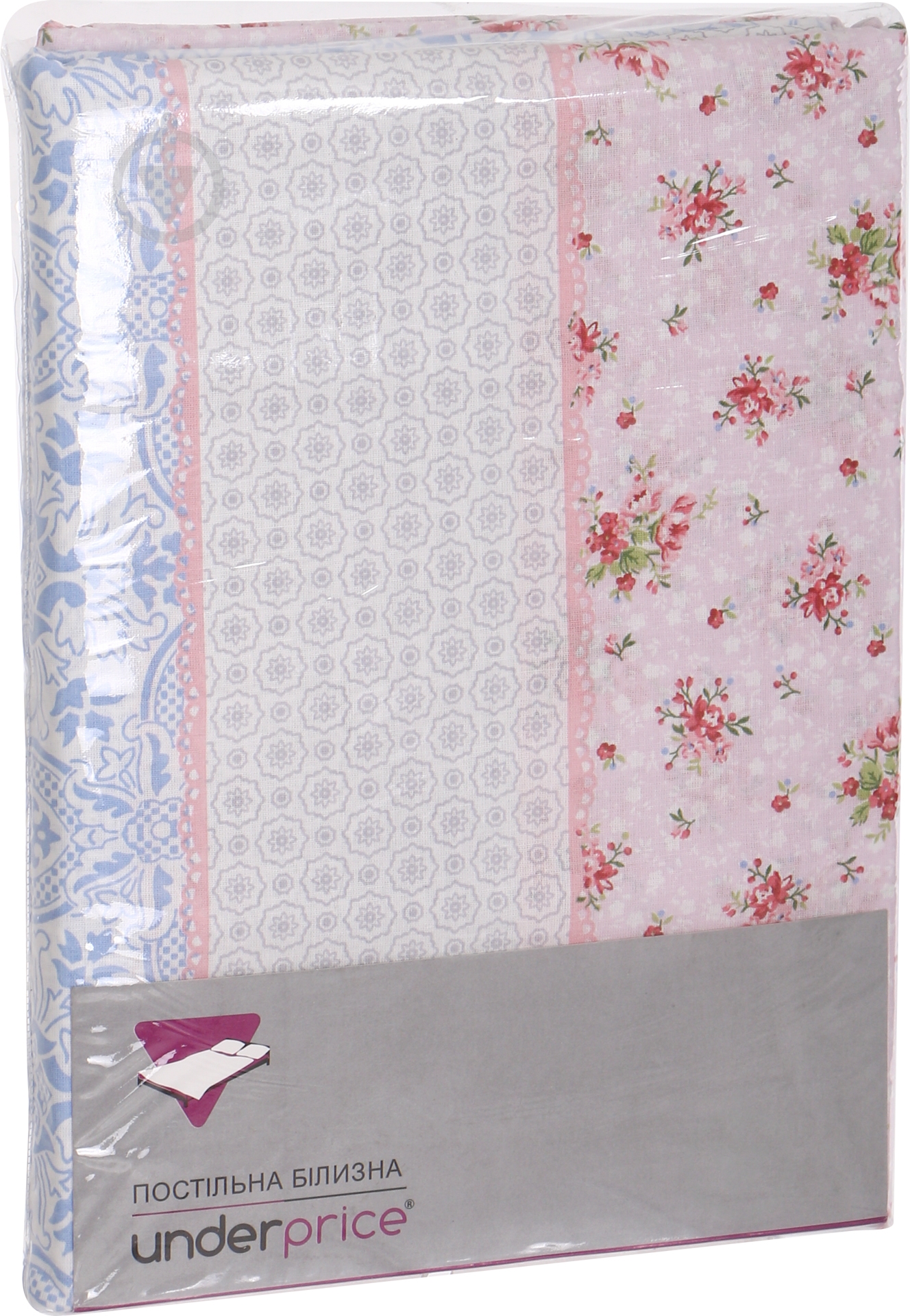 Комплект постельного белья Марсель 1,5 белый с розовым UP! (Underprice) - фото 6