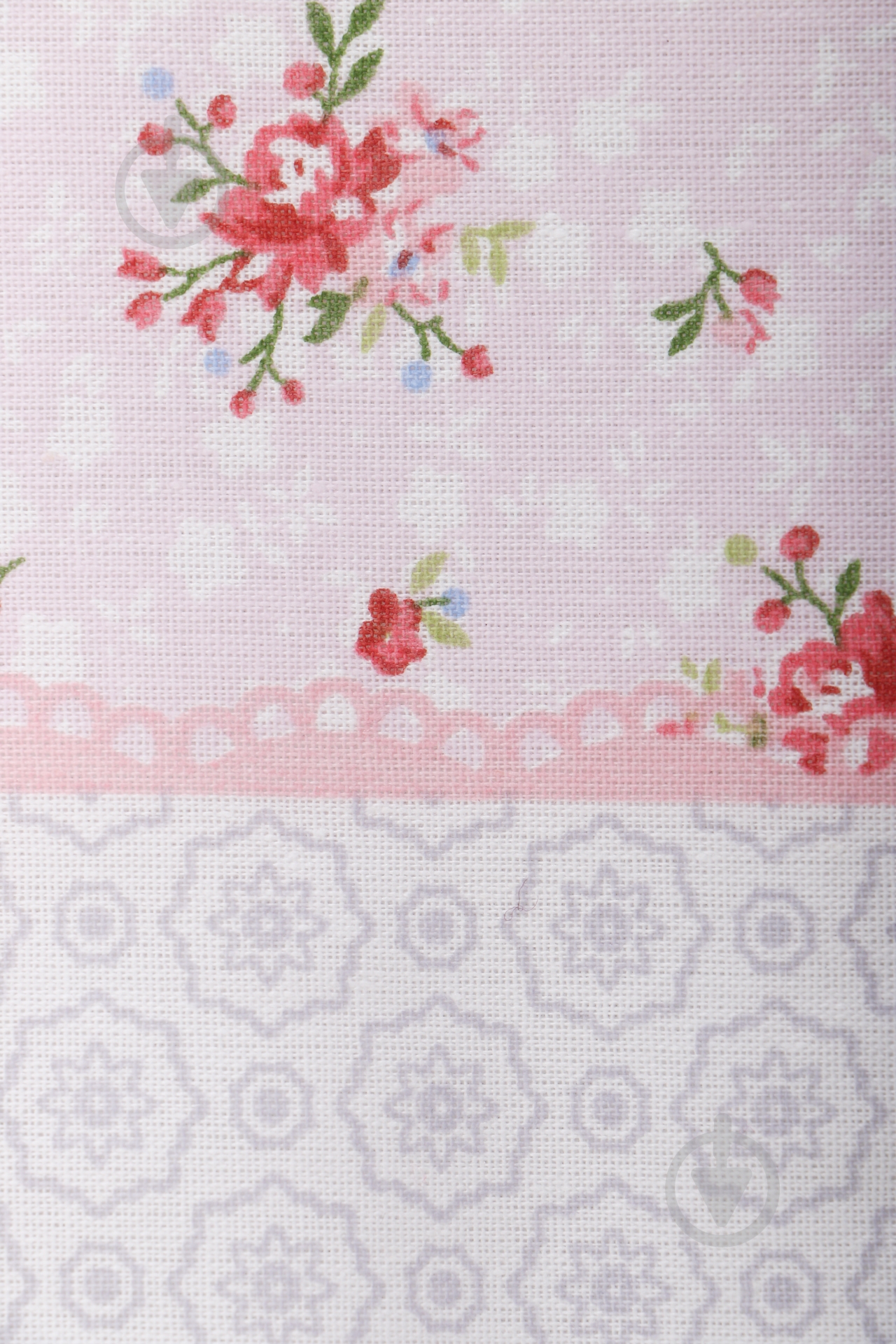 Комплект постельного белья Марсель 1,5 белый с розовым UP! (Underprice) - фото 4