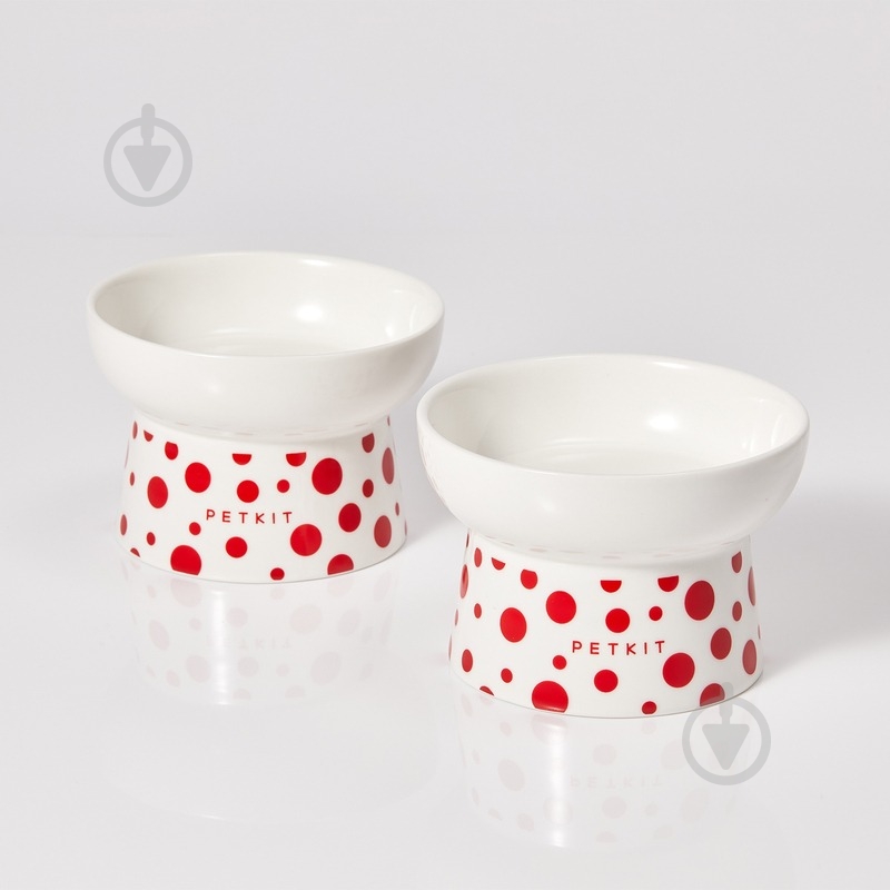 Миска PETKIT Polka Dot Bowl white 120 мл - фото 2
