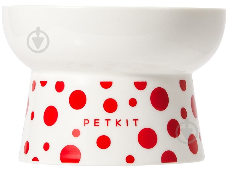 Миска PETKIT Polka Dot Bowl white 120 мл - фото 1