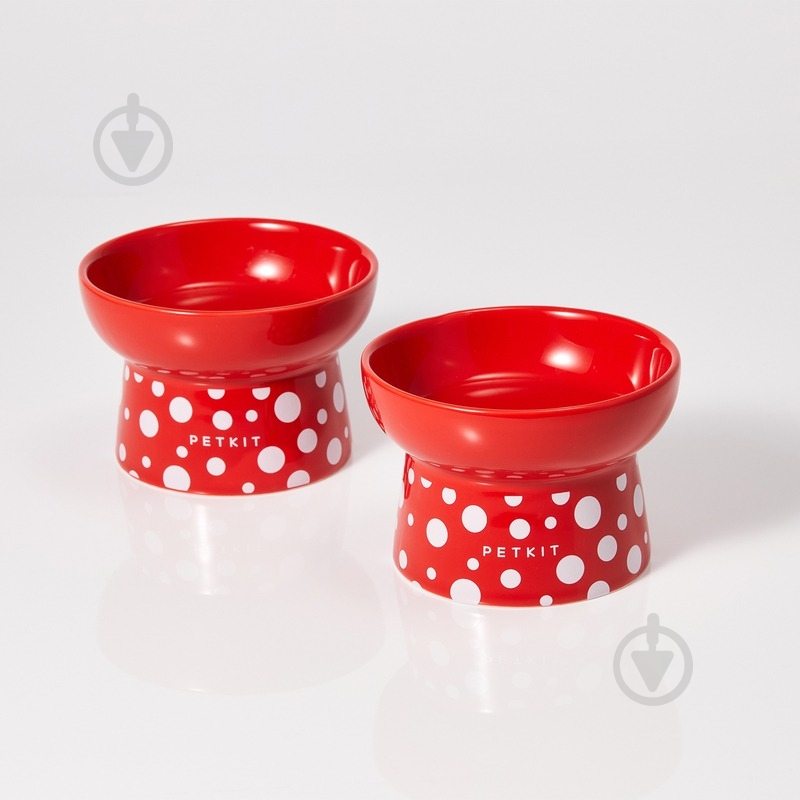 Миска PETKIT Polka Dot Bowl red 120 мл - фото 3