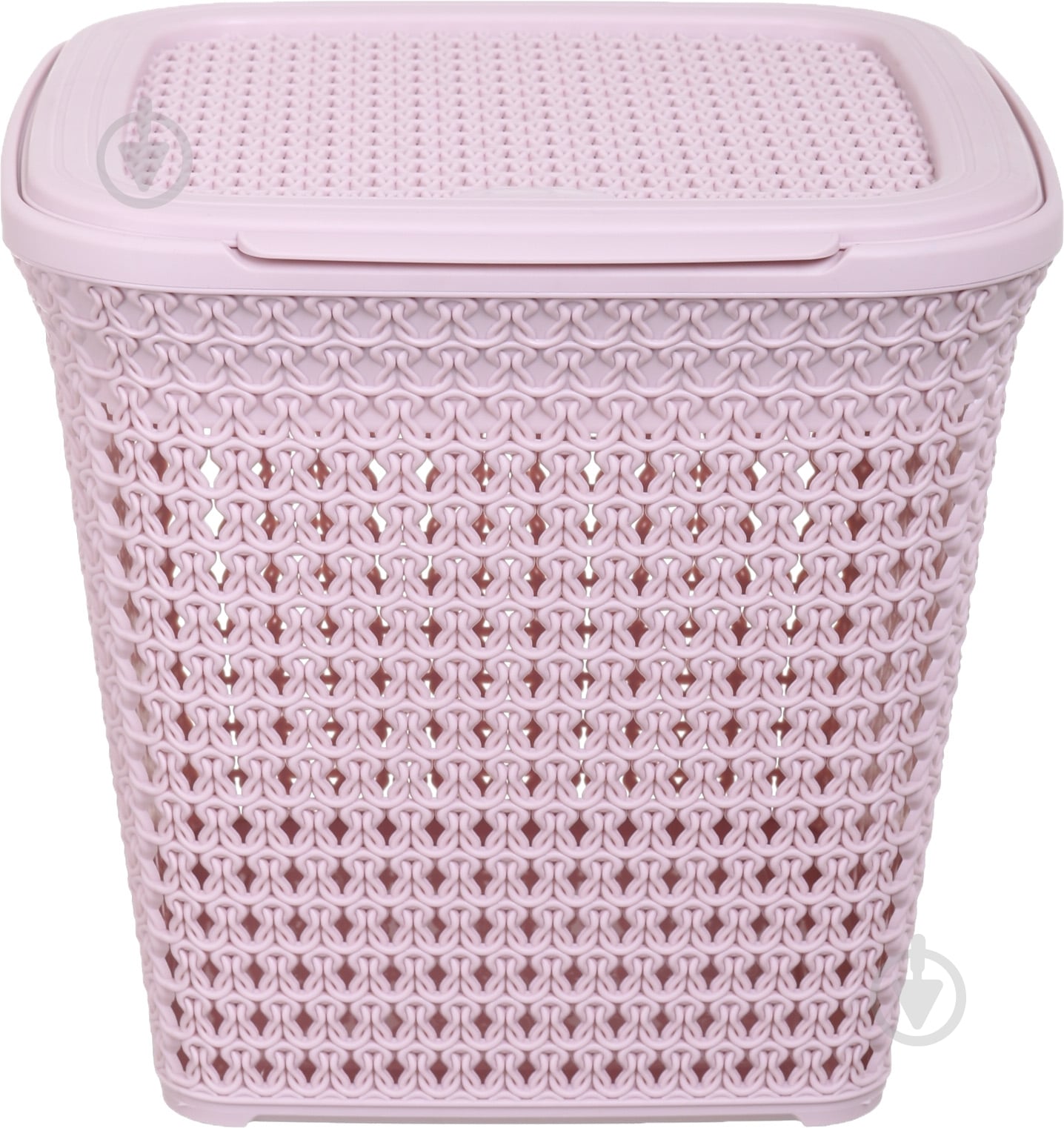 Кошик для білизни RIO KNIT 299х296х278 мм 15 л пудровий - фото 2