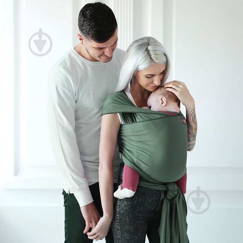 Слинг-шарф Олива Love & Carry оливковый LC418 - фото 2