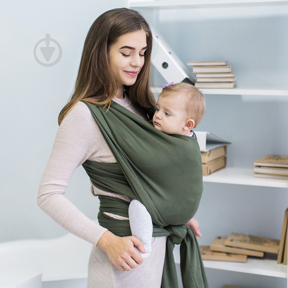 Слинг-шарф Олива Love & Carry оливковый LC418 - фото 1