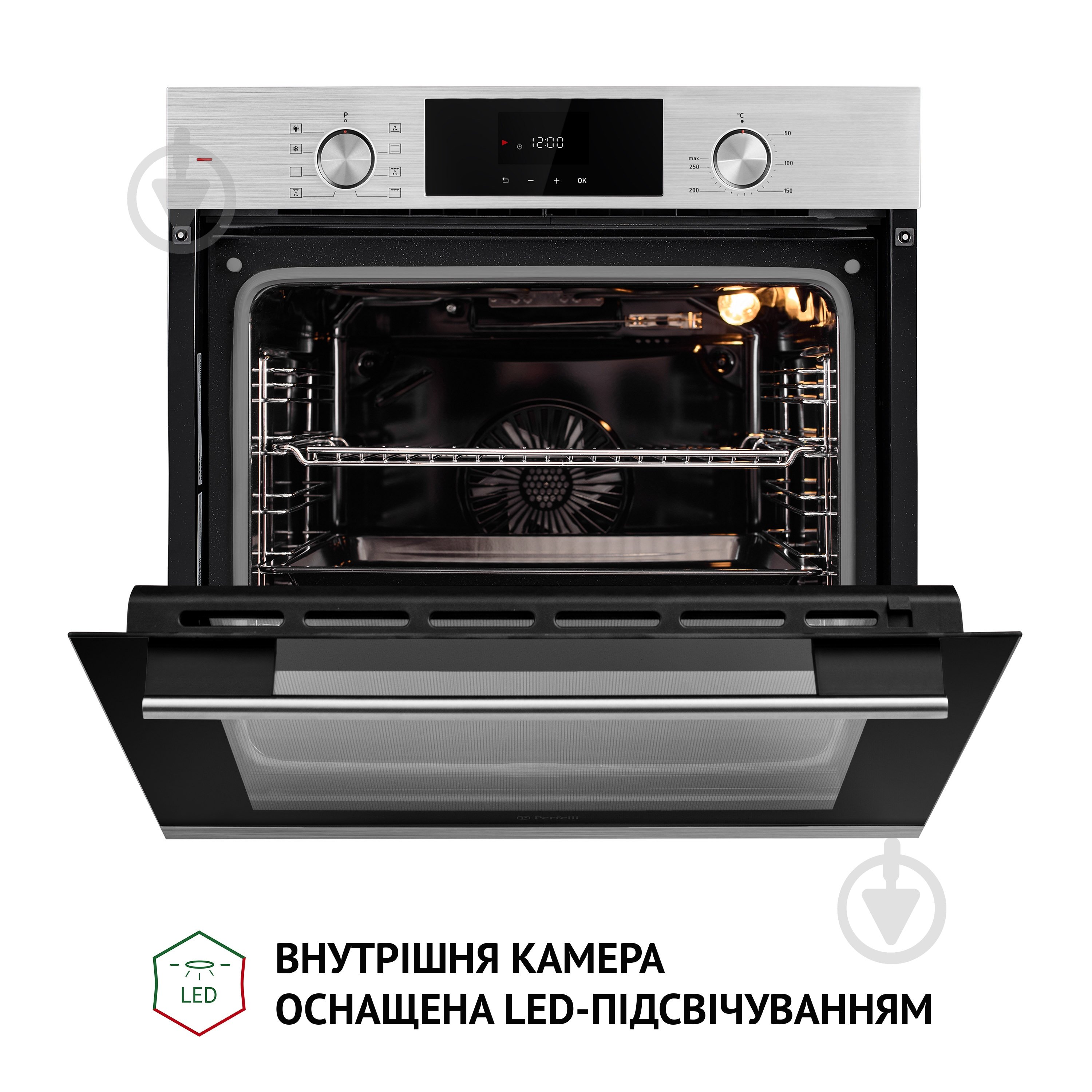 Духова шафа Perfelli DIAMOND 6D8L INOX електрична повновбудовувана - фото 11