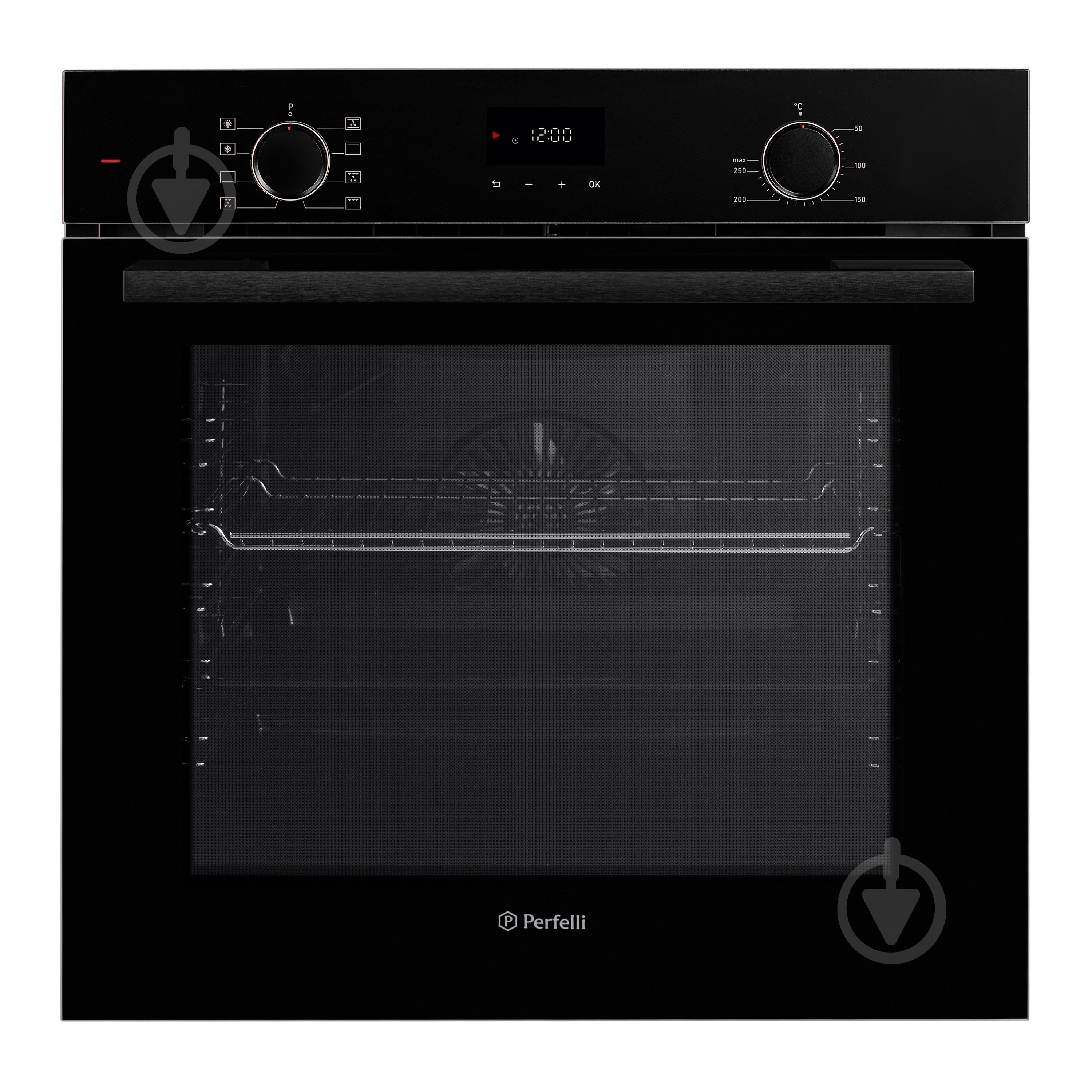 Духовой шкаф Perfelli DIAMOND 6D8L NERO электрический полновстраиваемый - фото 1