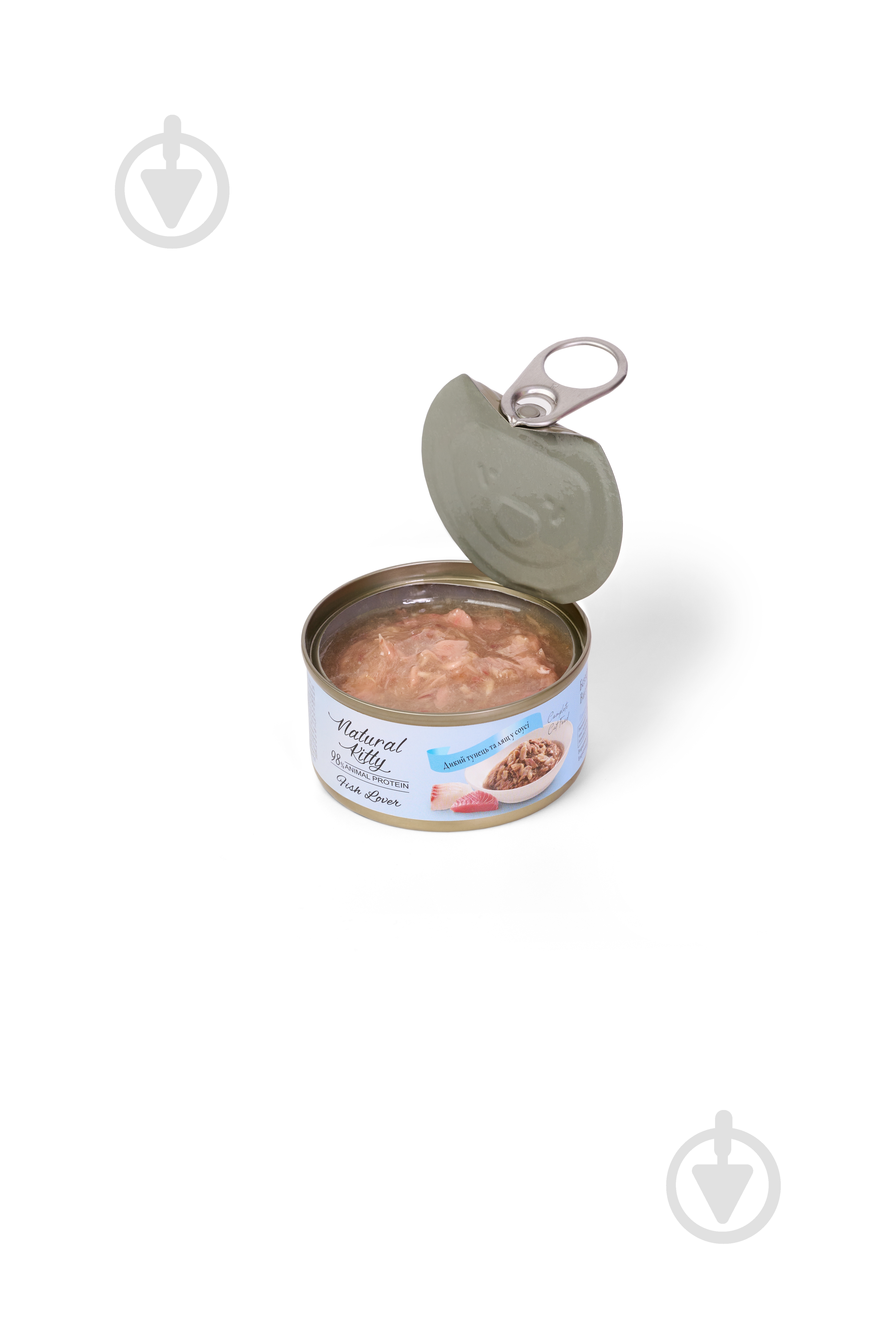 Для котів Natural Kitty Meat Lover з диким тунцем та лящем у соусі 70 г - фото 2