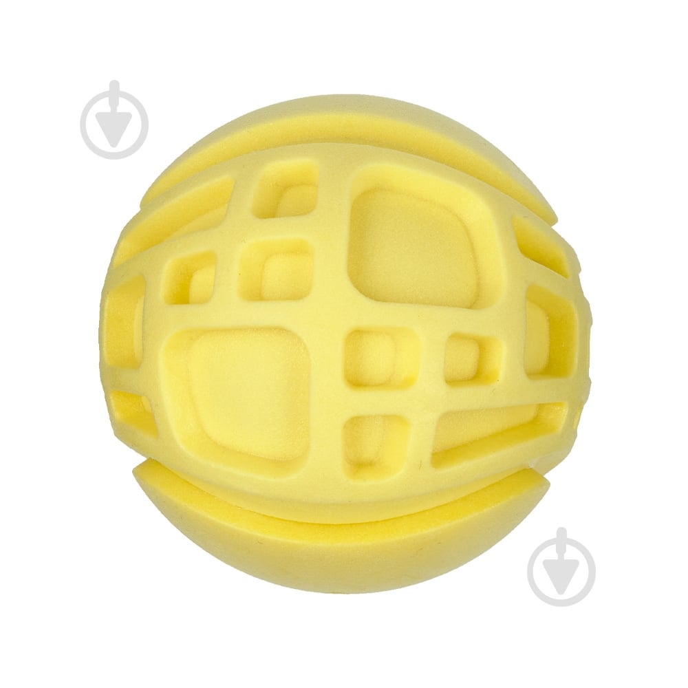 Іграшка для собак AnimAll GrizZzly Кумедний м'яч жовтий (184882) - фото 1