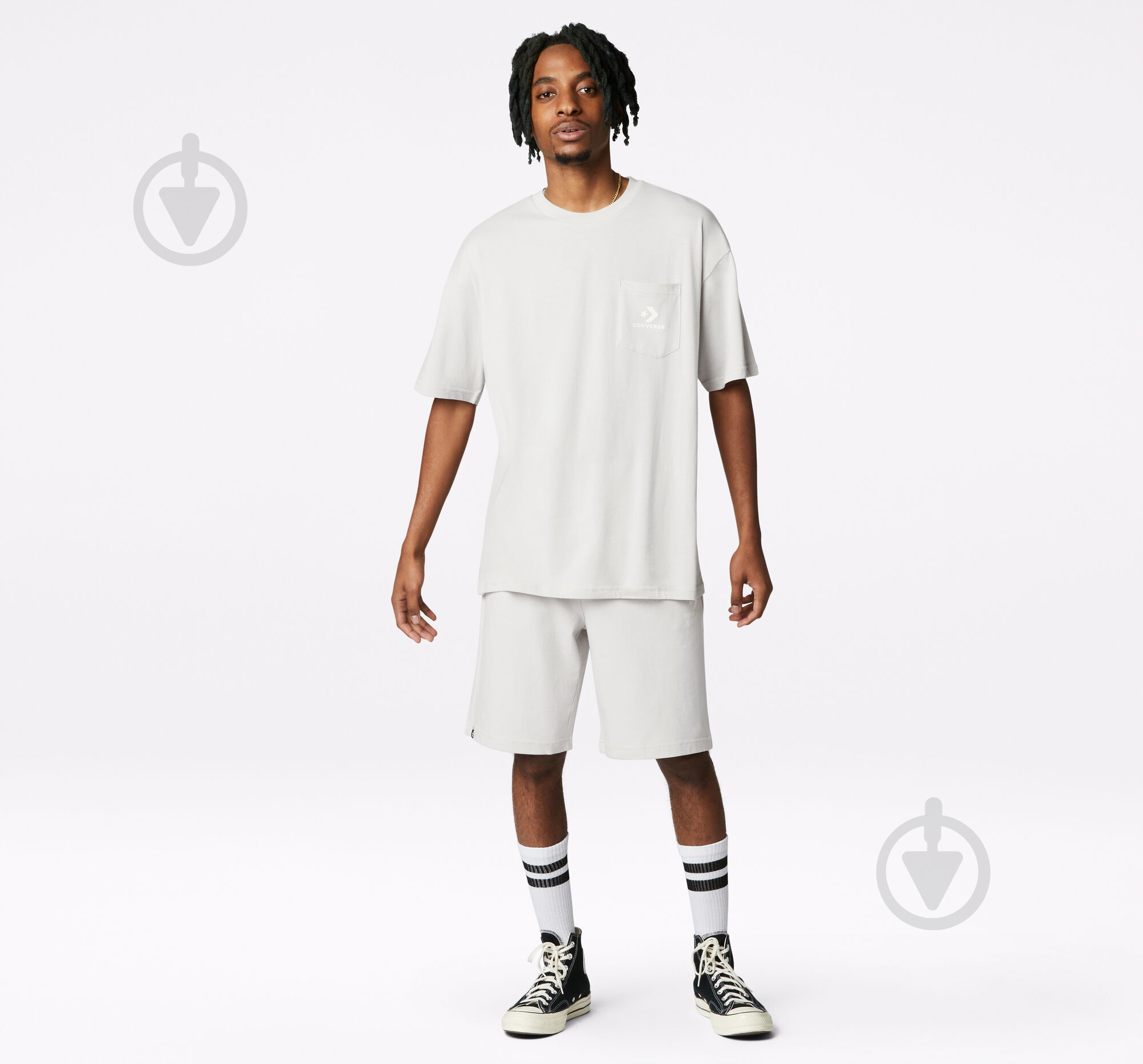 Шорты Converse Renew Short 10023282-A02 р. S серый - фото 3 Шорты Converse Renew Short 10023282-A02 р. S серый - фото 3
