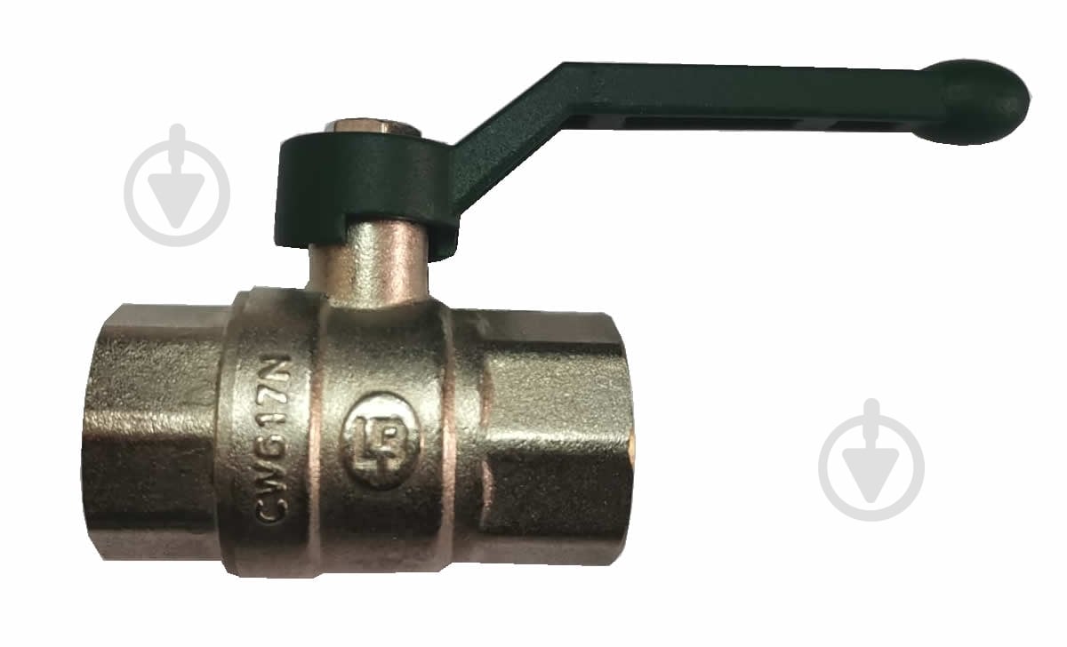 Кран кульовий Water House в/в 50 ручка зелена нікель LB - фото 1 Кран кульовий Water House в/в 50 ручка зелена нікель LB - фото 1