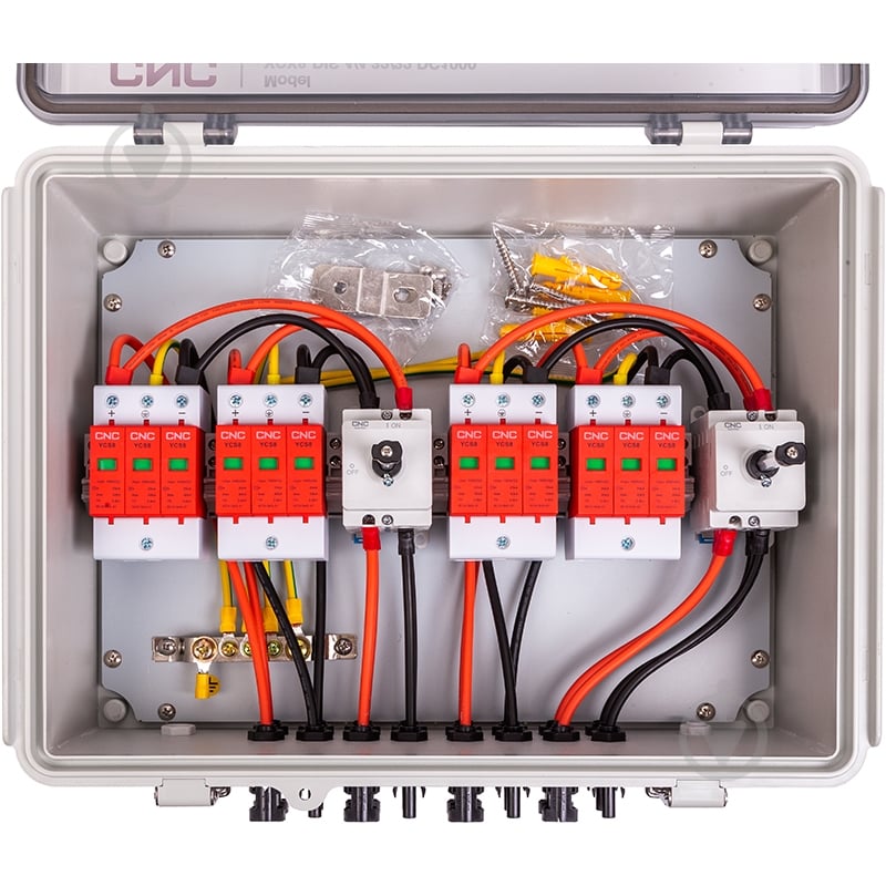Панель вимкнення CNC PV CNC 4in-4out YCX8-DIS 4/4 32/32 DC1000 - фото 3 Панель вимкнення CNC PV CNC 4in-4out YCX8-DIS 4/4 32/32 DC1000 - фото 3