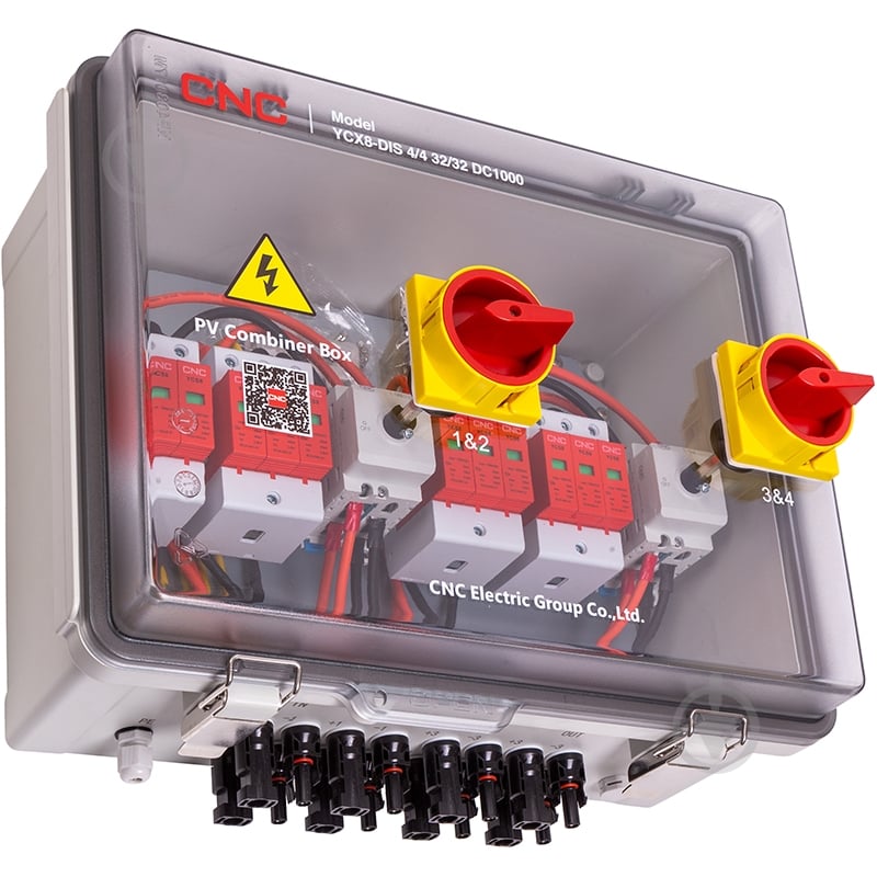 Панель вимкнення CNC PV CNC 4in-4out YCX8-DIS 4/4 32/32 DC1000 - фото 2 Панель вимкнення CNC PV CNC 4in-4out YCX8-DIS 4/4 32/32 DC1000 - фото 2