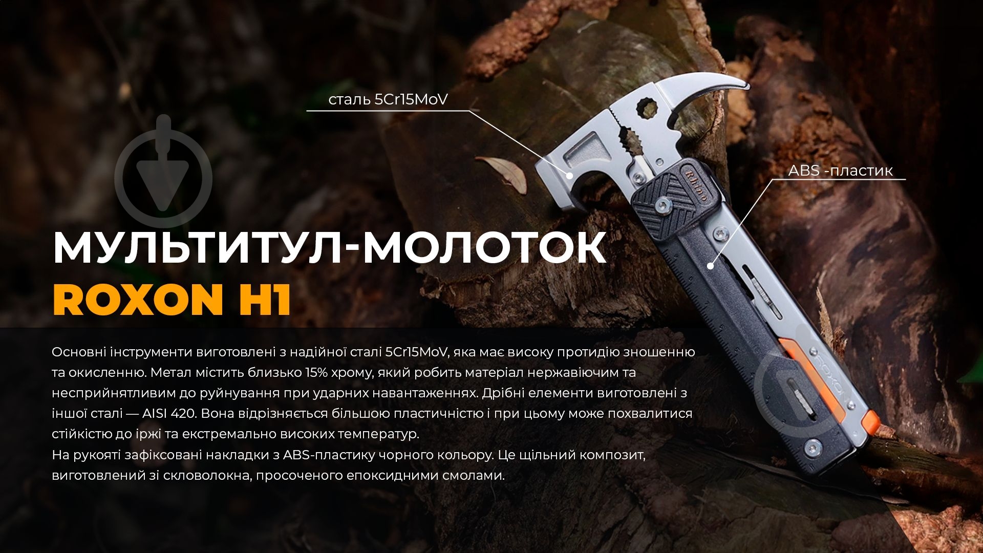 Мультитул Roxon черный Hum1 - фото 5