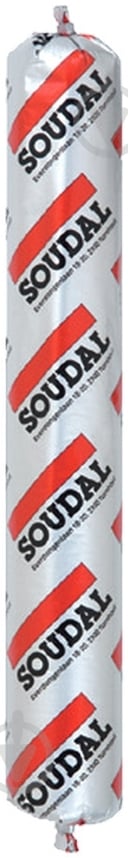 Герметик силиконовый SOUDAL SILIRUB 2 колбаса нейтральный прозрачный 600 мл - фото 1