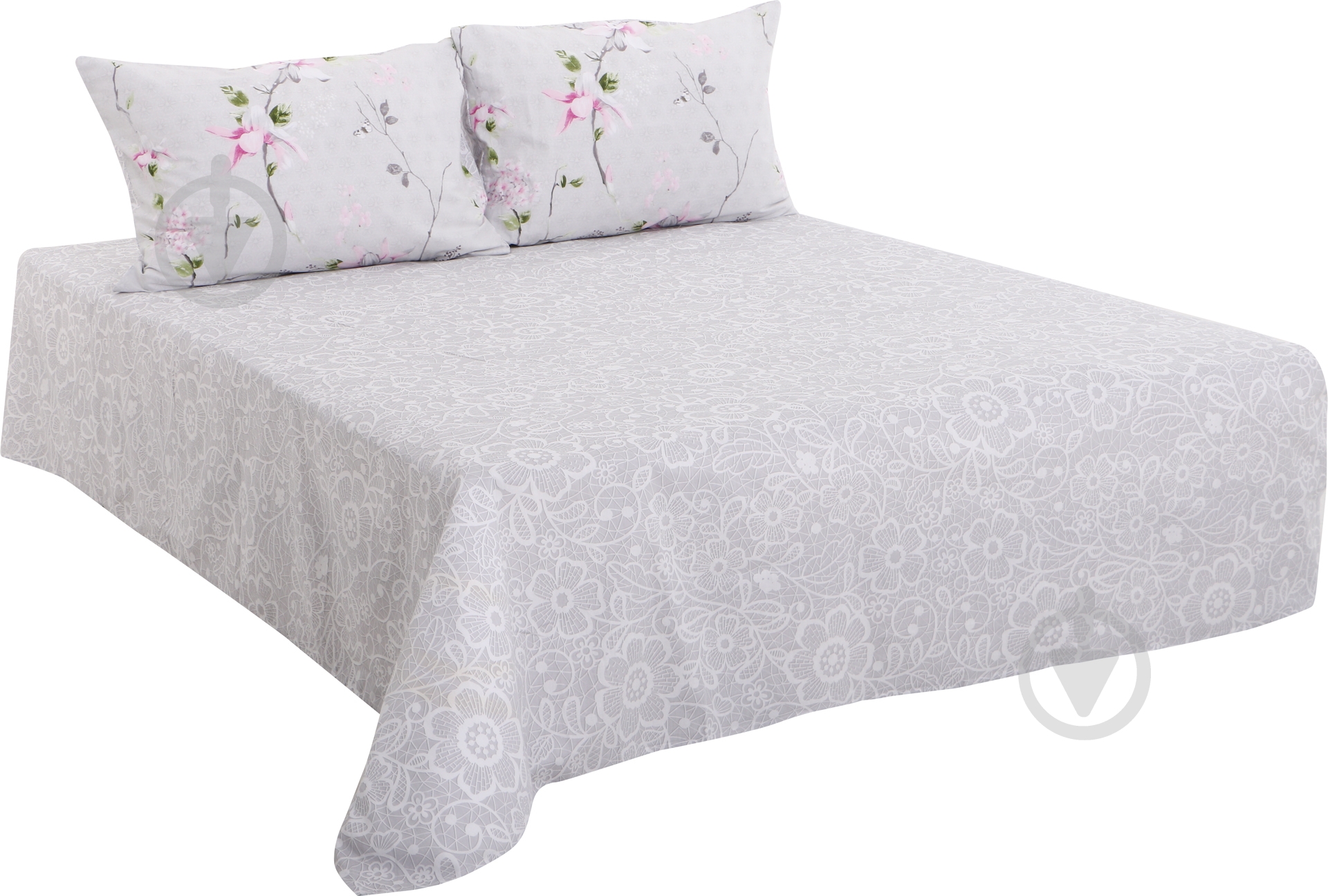 Комплект постельного белья Floral 2,0 серо-розовый Ibodo - фото 2