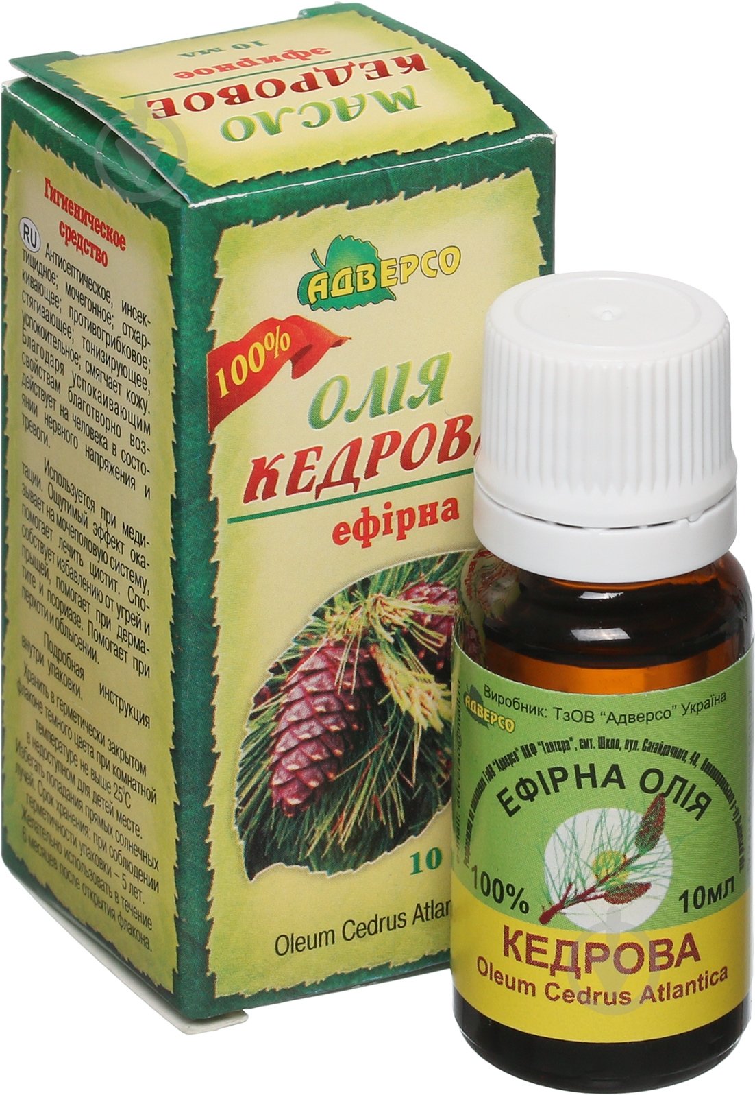 Эфирное масло Адверсо Кедрова 10 мл - фото 1