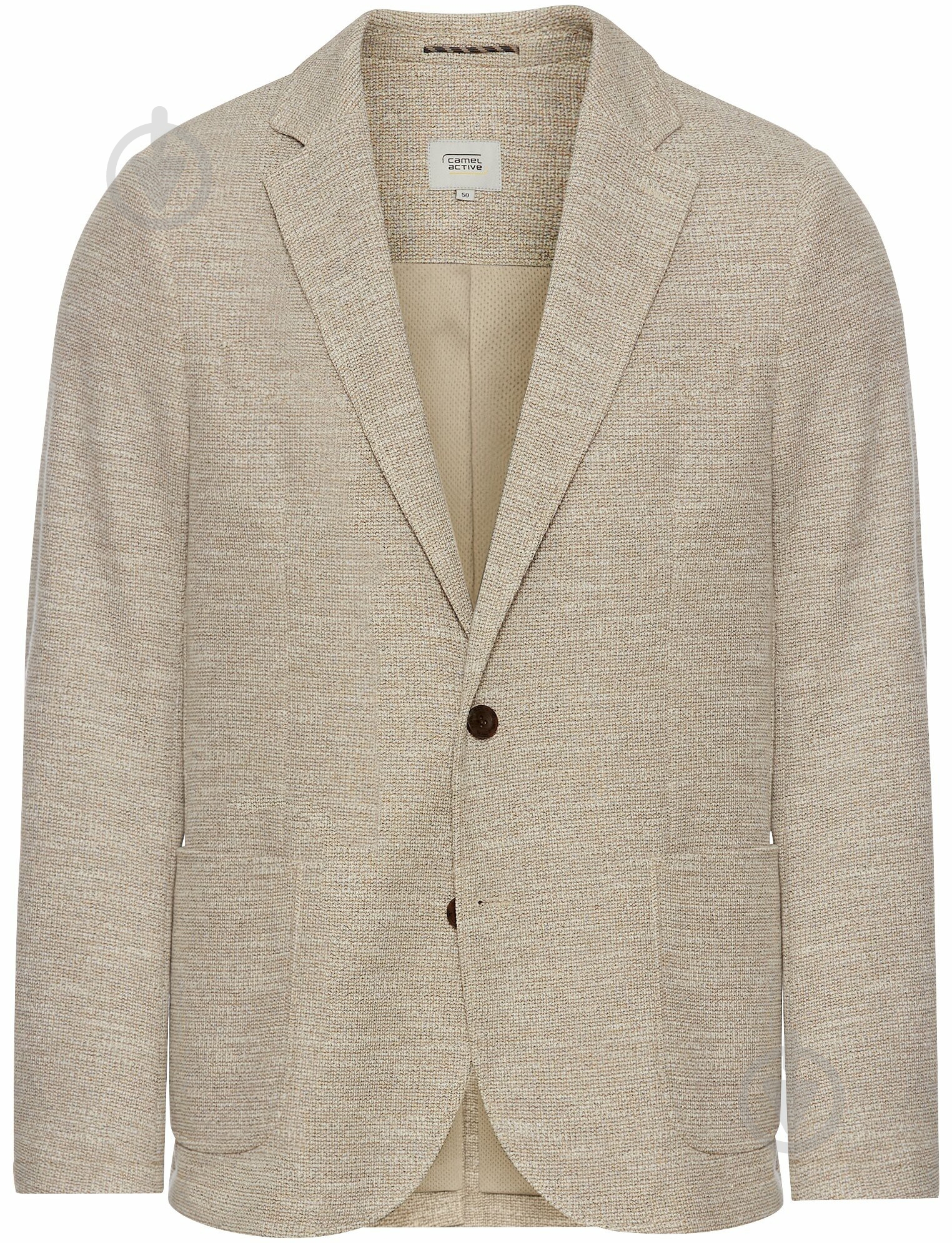 Жакет Camel Active мужской р.56 бежевый 2 - Knopf Blazer - фото 1 Жакет Camel Active мужской р.56 бежевый 2 - Knopf Blazer - фото 1