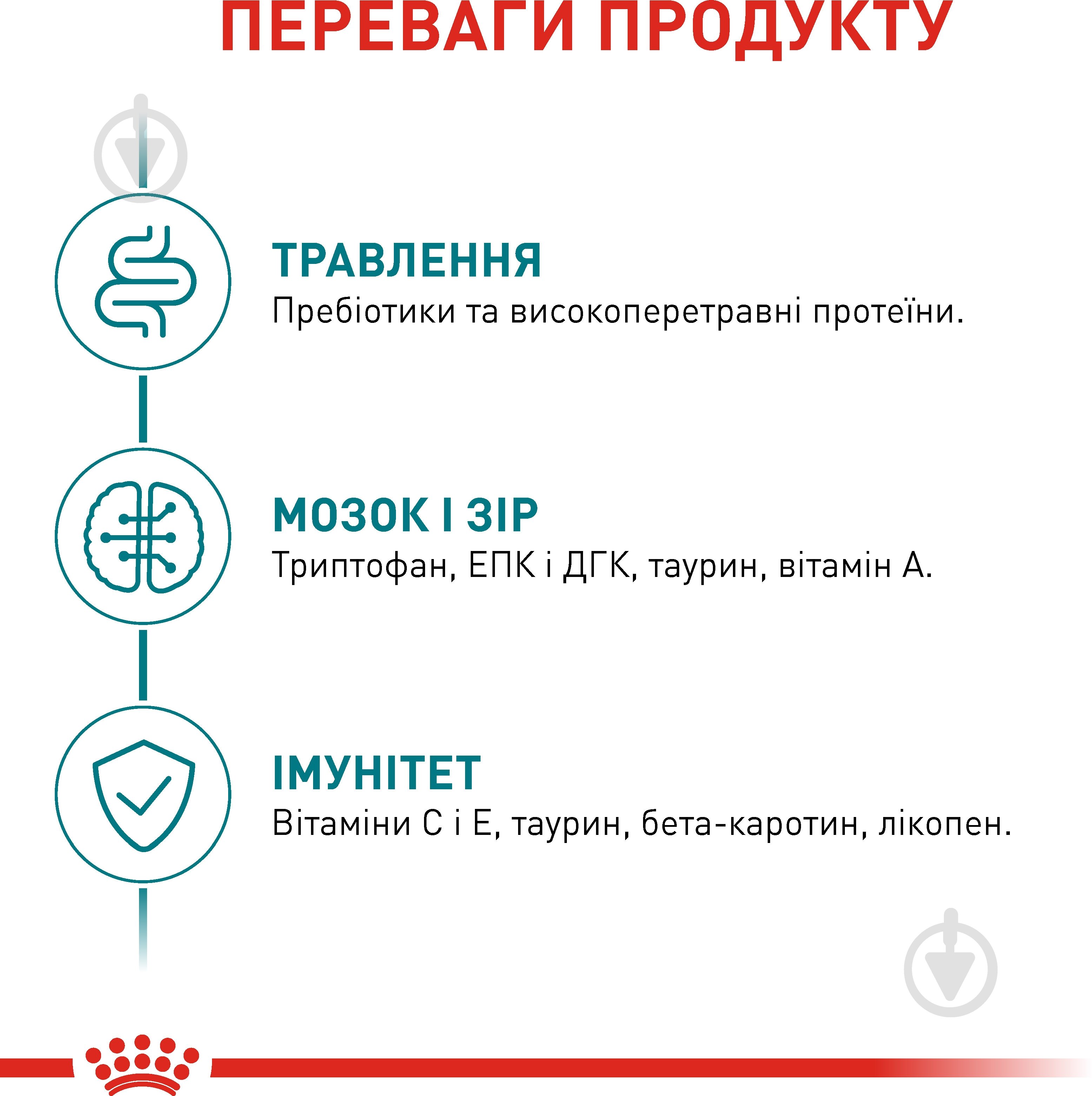 Корм сухий для зрілих стерилізованих котів Royal Canin Sterilised 11+ (R475957) 2 кг - фото 5 Корм сухий для зрілих стерилізованих котів Royal Canin Sterilised 11+ (R475957) 2 кг - фото 5